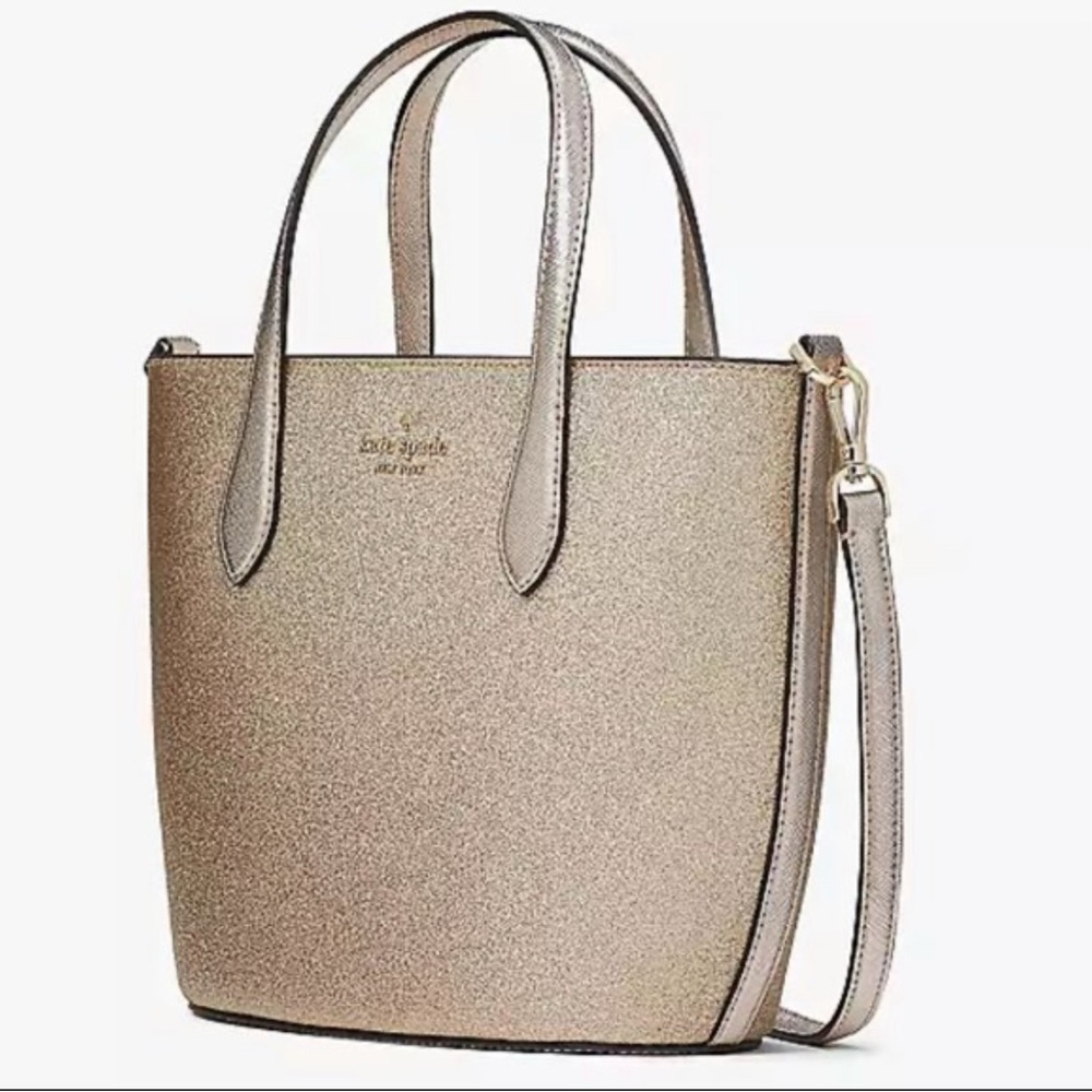 Kate Spade Gold Glitter Crossbody Bag - Picture 3 of 7